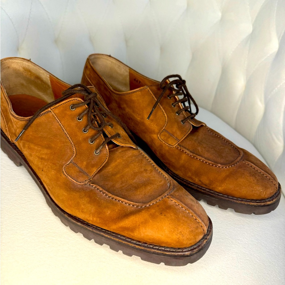 FERRAGAMO MEN SIZE 13 USED FAST CASUAL TIE LOAFER